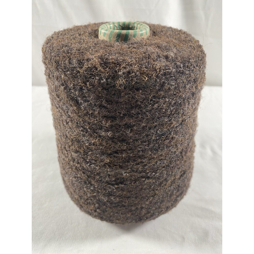 Cone Yarn Spool Yarn Brown Boucle 500g Net Weight #905